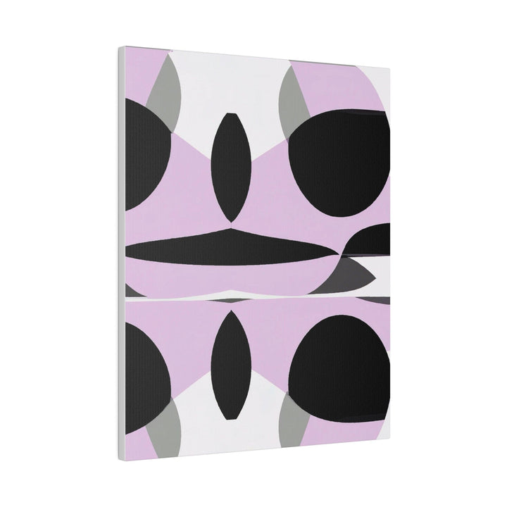 Wall Decor Giclee Fine Art Print - Geometric Lavender and Black Pattern