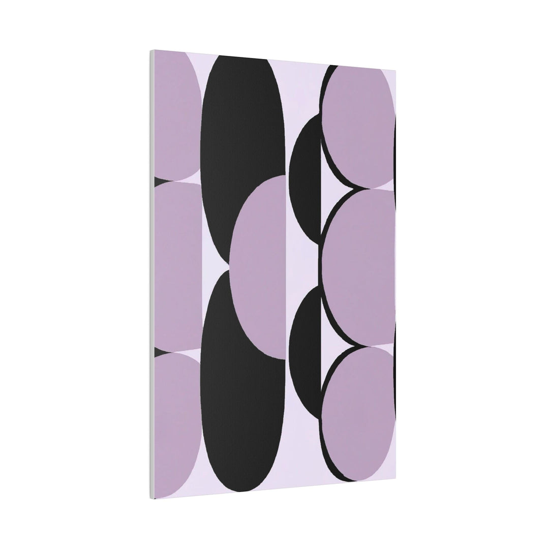 Wall Decor - Giclee Poster Art Print - Geometric Lavender and Black Pattern