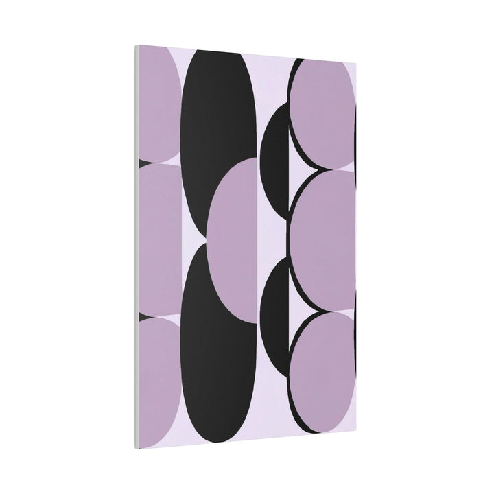 Wall Decor - Giclee Poster Art Print - Geometric Lavender and Black Pattern