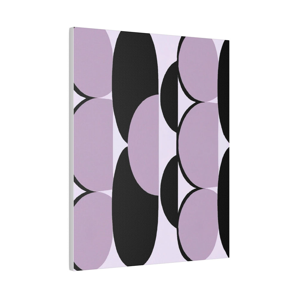 Wall Decor Giclee Fine Art Print - Geometric Lavender and Black Pattern