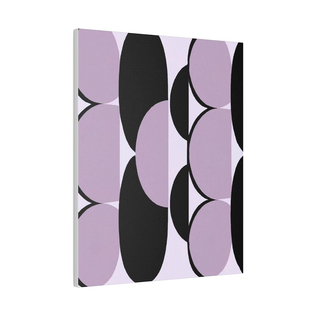 Wall Decor - Giclee Poster Art Print - Geometric Lavender and Black Pattern