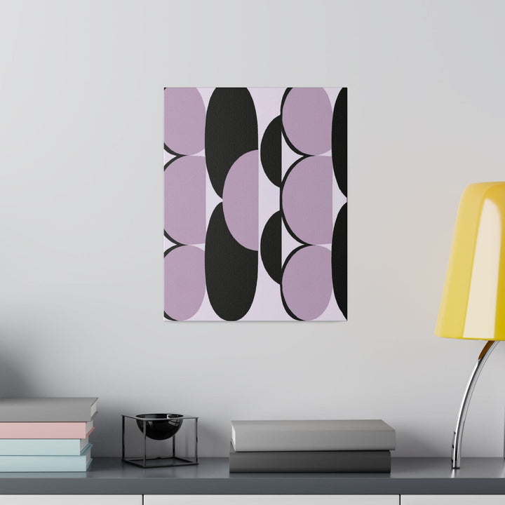 Wall Decor - Giclee Poster Art Print - Geometric Lavender and Black Pattern