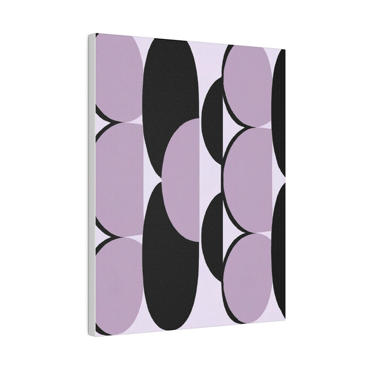Wall Decor - Giclee Poster Art Print - Geometric Lavender and Black Pattern