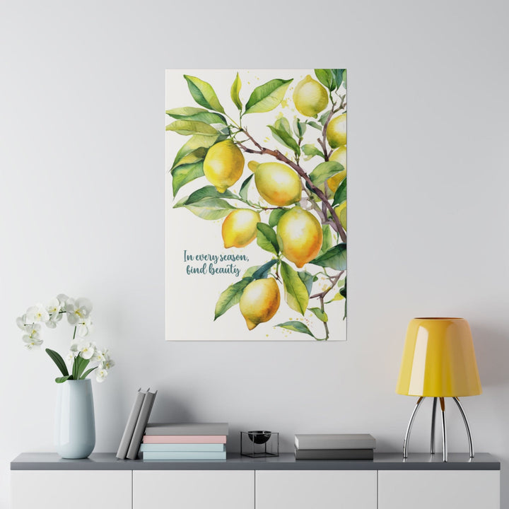 Wall Decor - Giclee Poster Art Print - Lemon Tree in Every Season Find Beauty