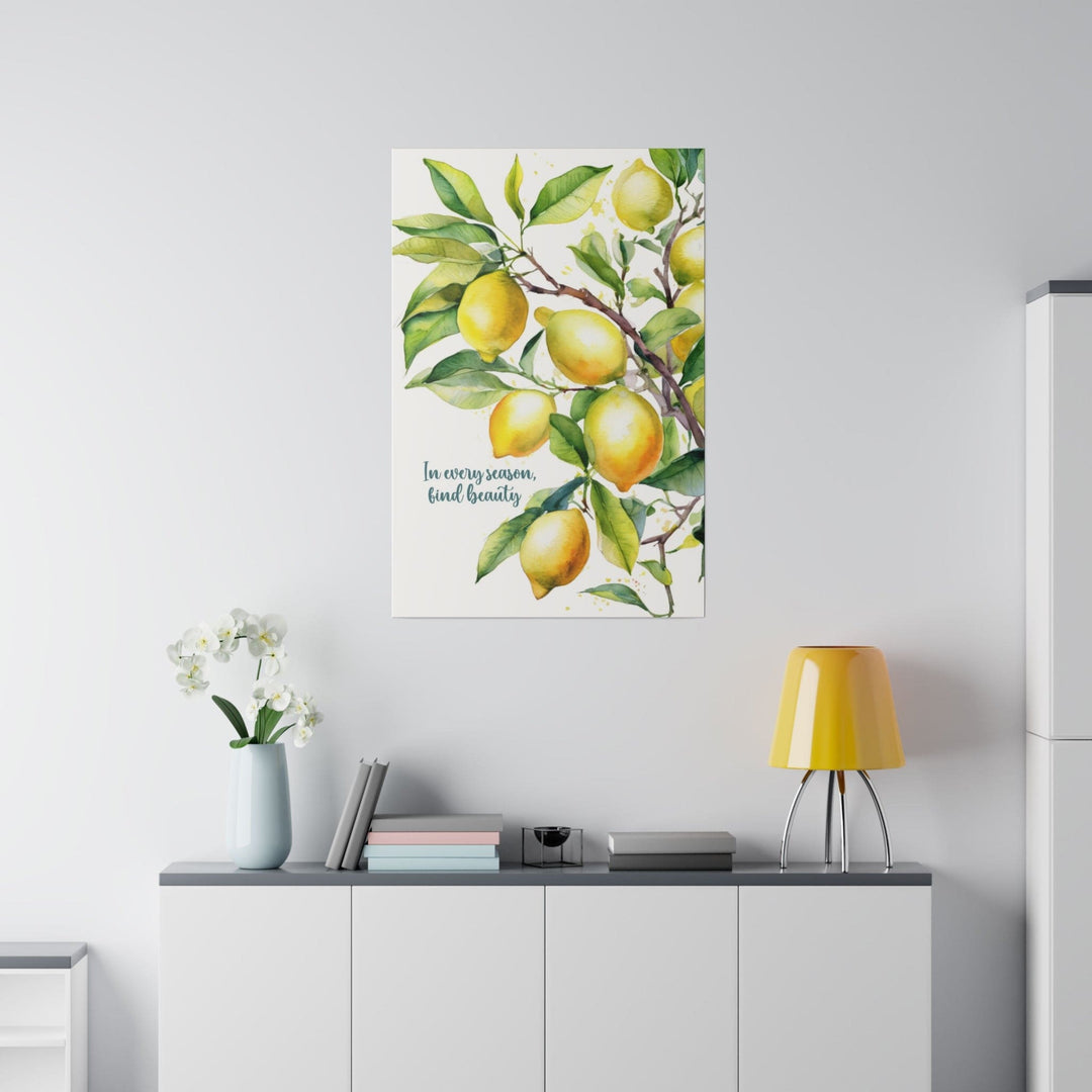 Wall Decor - Giclee Poster Art Print - Lemon Tree in Every Season Find Beauty