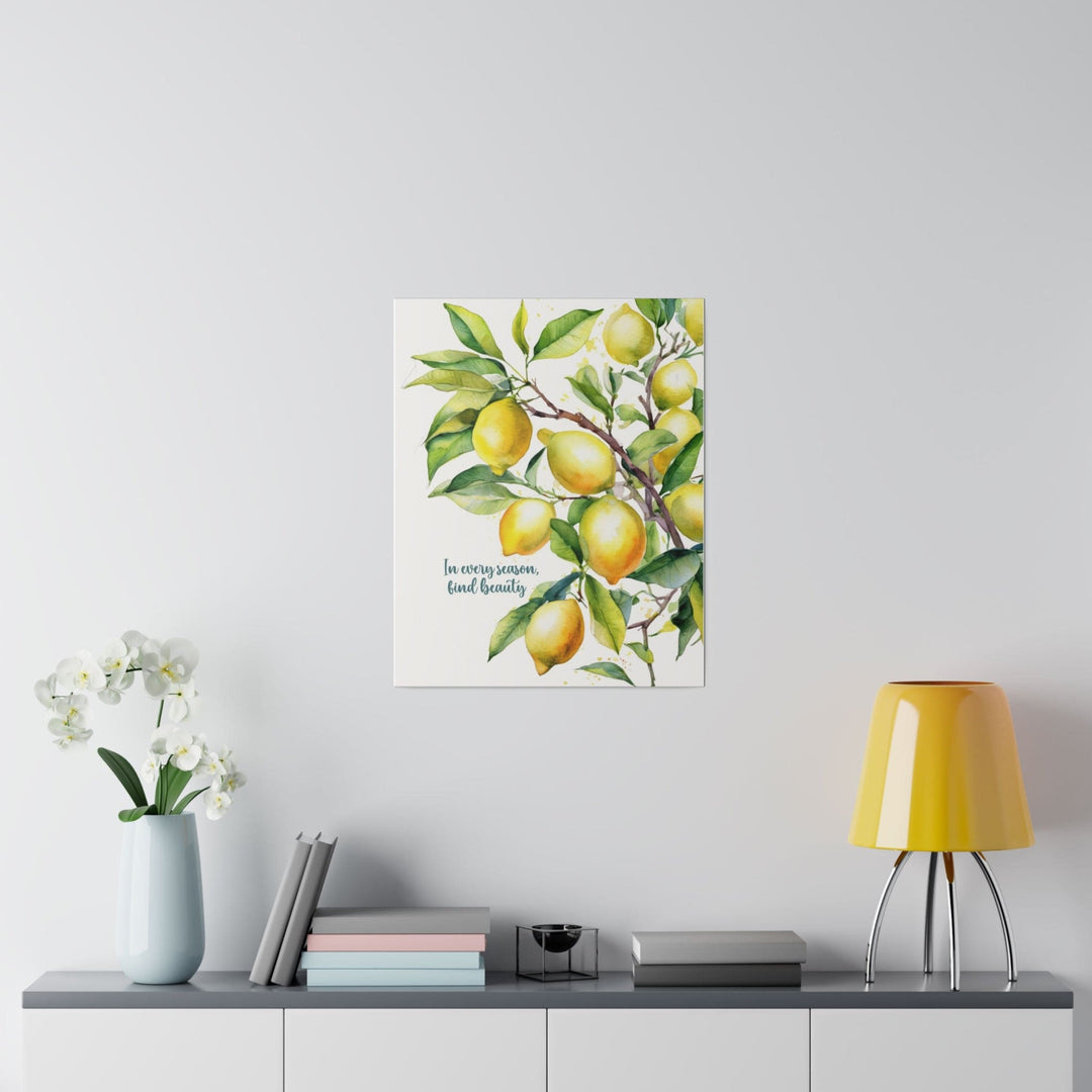 Wall Decor - Giclee Poster Art Print - Lemon Tree in Every Season Find Beauty