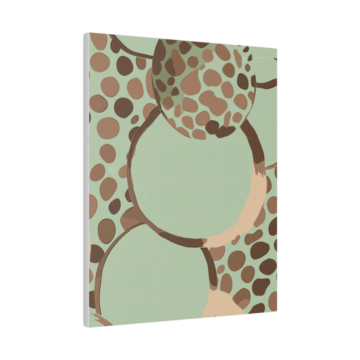 Wall Decor Giclee Fine Art Print - Mint Green and Brown Spotted - Decorative