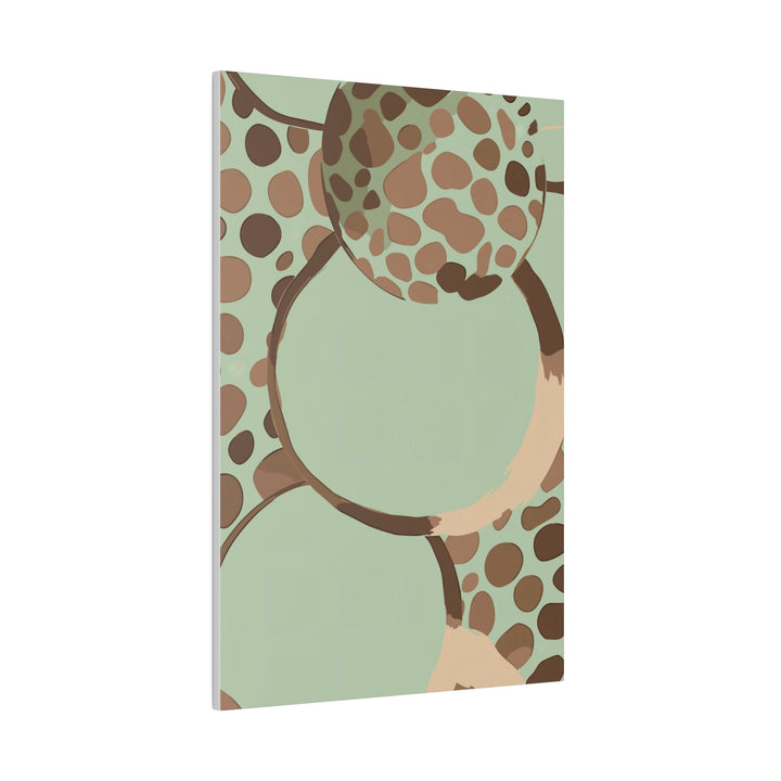 Wall Decor Giclee Fine Art Print - Mint Green and Brown Spotted - Decorative