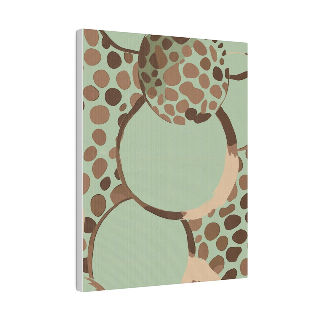 Wall Decor Giclee Fine Art Print - Mint Green and Brown Spotted - Decorative