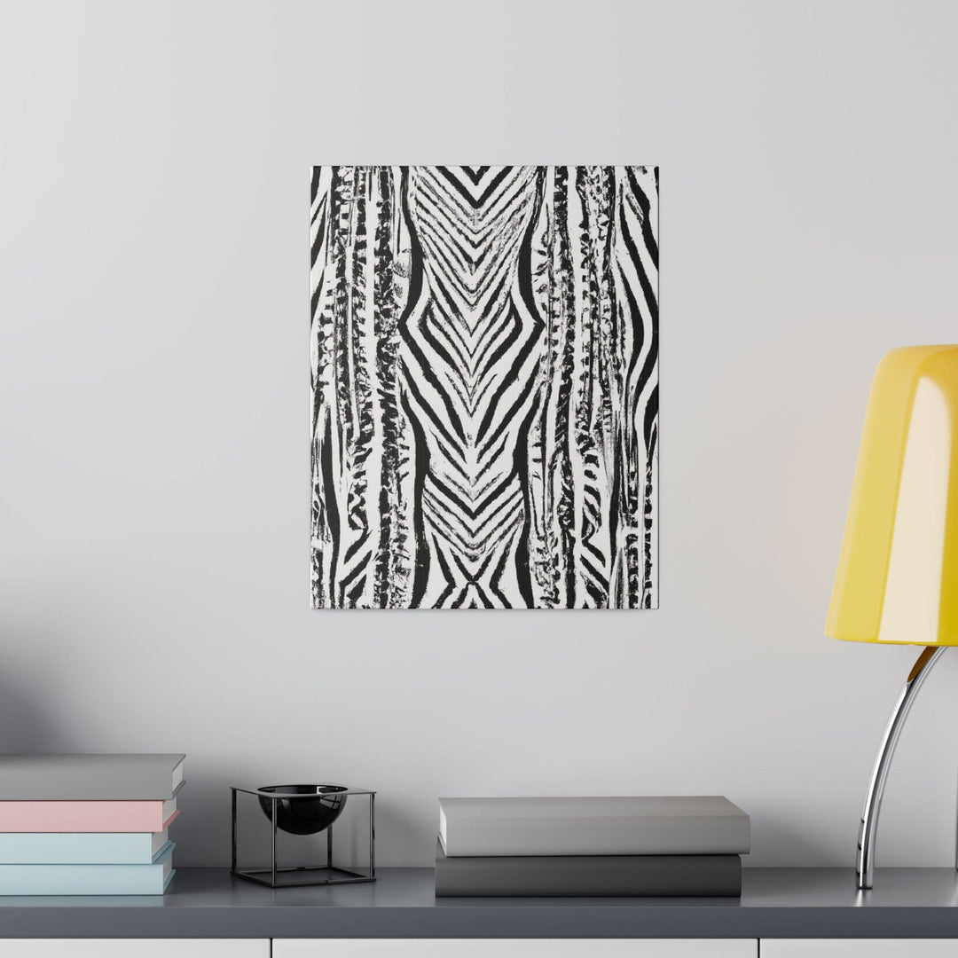 Wall Decor Giclee Fine Art Print - Native Black and White Abstract Pattern