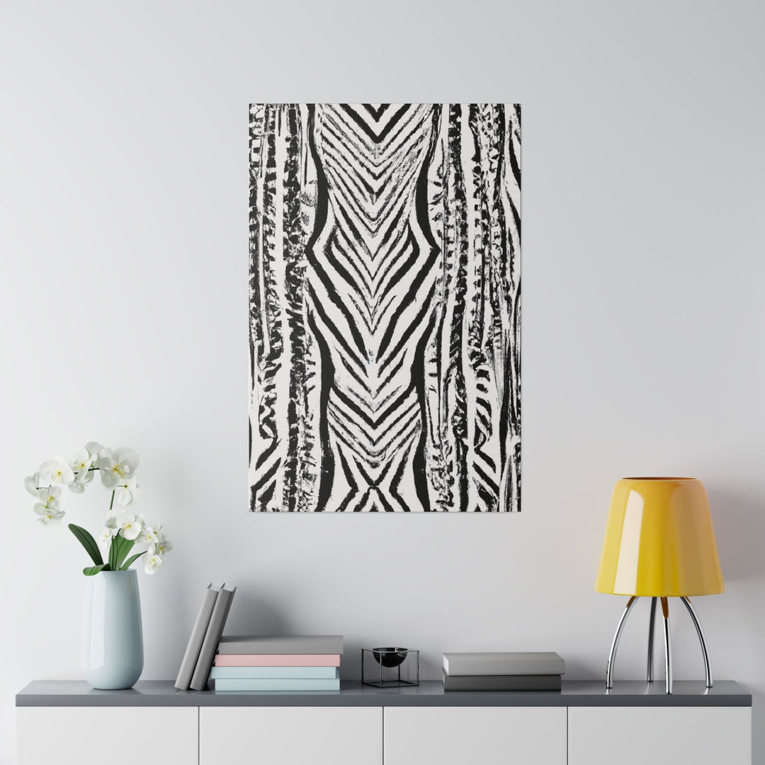 Wall Decor Giclee Fine Art Print - Native Black and White Abstract Pattern