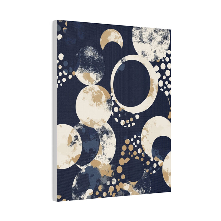 Wall Decor - Giclee Poster Art Print - Navy Blue and Beige Spotted - Decorative