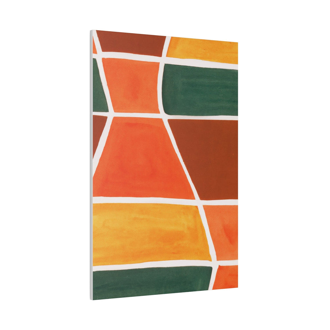 Wall Decor - Giclee Poster Art Print - Orange Green Yellow Boho Pattern