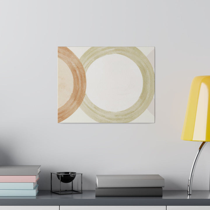 Wall Decor Giclee Fine Art Print - Pastel Brown Beige Green Geometric Tri