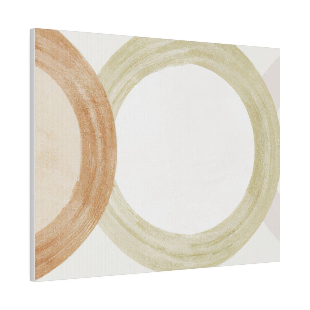 Wall Decor Giclee Fine Art Print - Pastel Brown Beige Green Geometric Tri