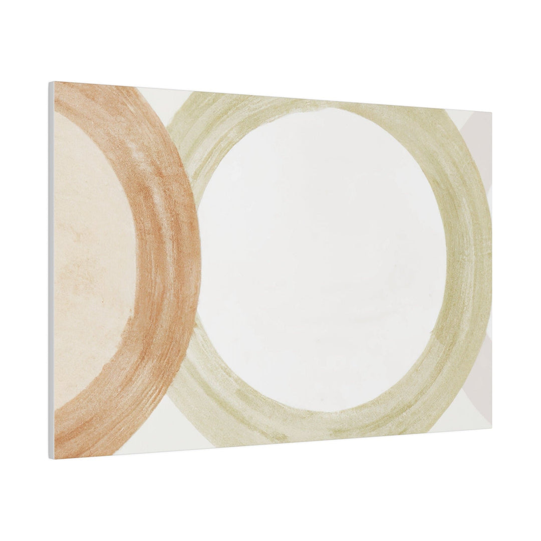 Wall Decor Giclee Fine Art Print - Pastel Brown Beige Green Geometric Tri