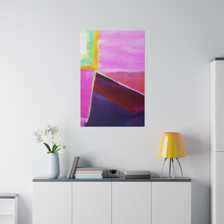 Wall Decor - Giclee Poster Art Print - Pink Purple Red Geometric Pattern