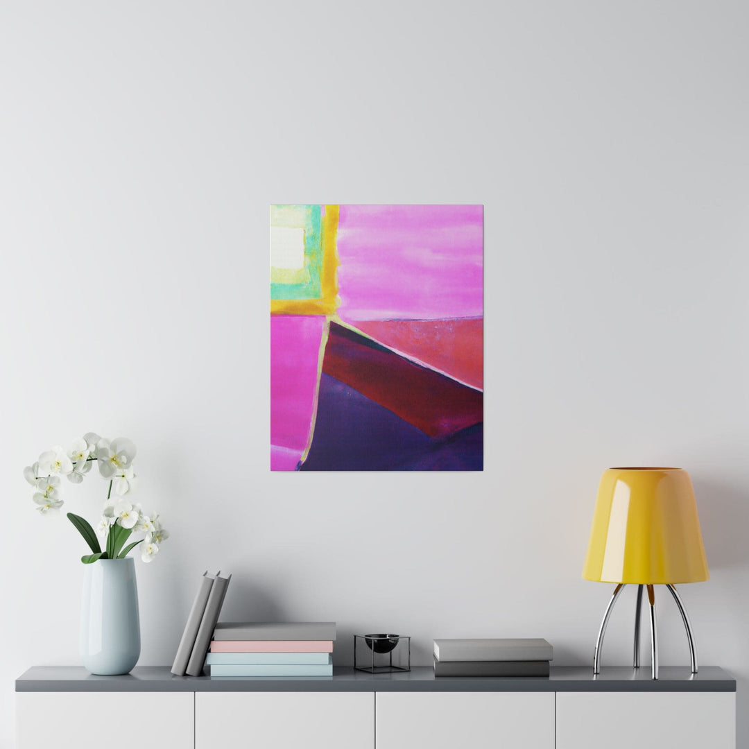 Wall Decor - Giclee Poster Art Print - Pink Purple Red Geometric Pattern