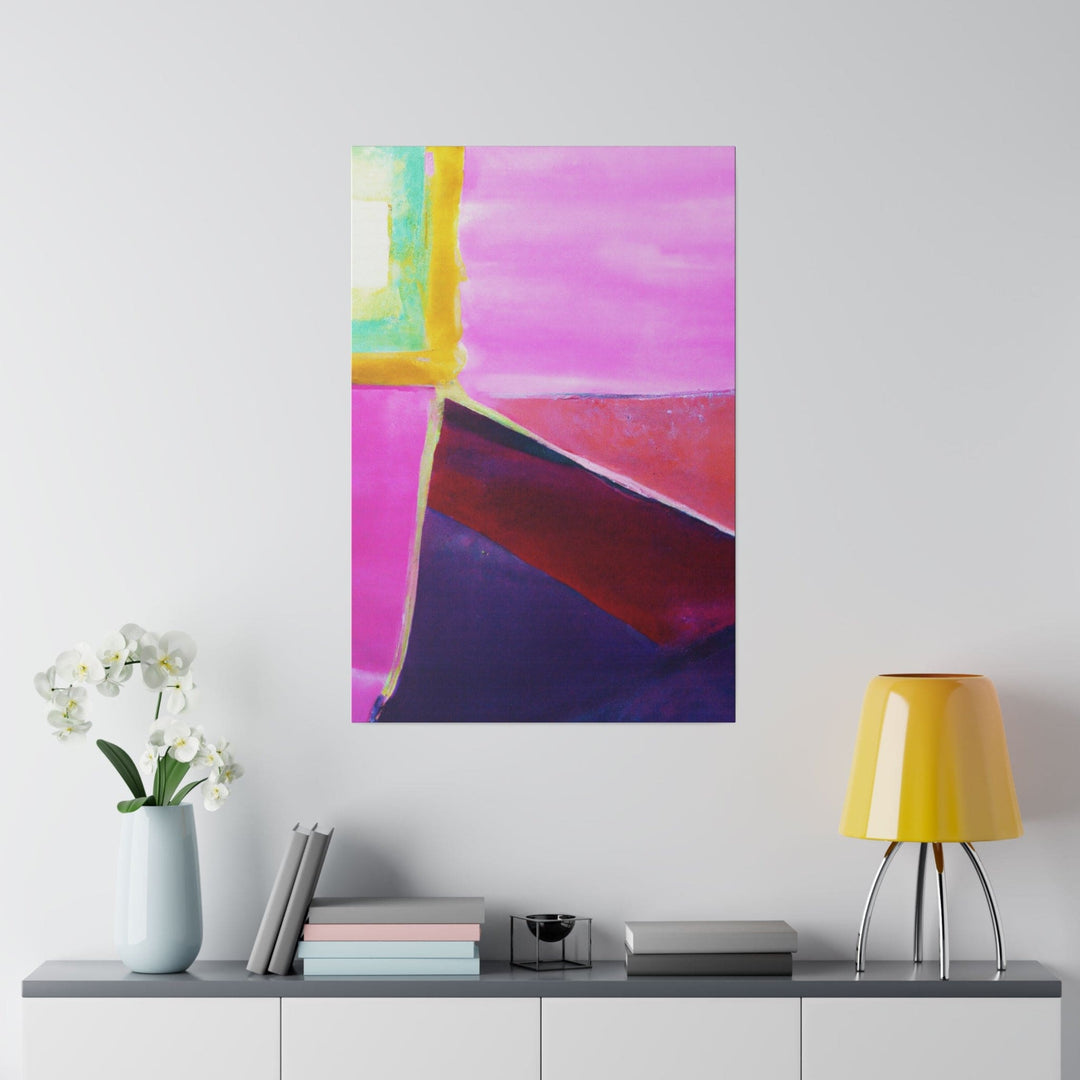 Wall Decor - Giclee Poster Art Print - Pink Purple Red Geometric Pattern