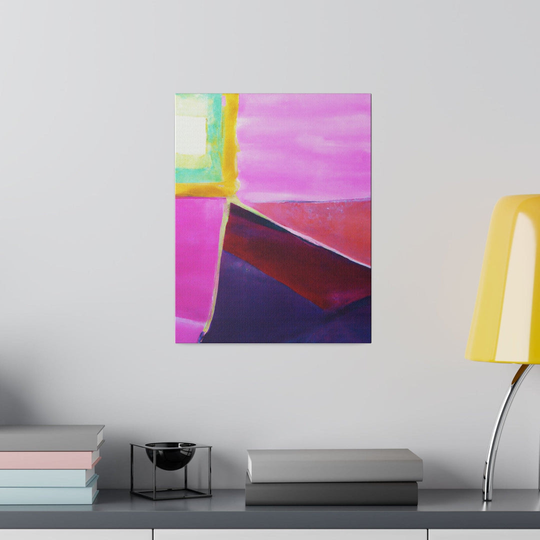 Wall Decor - Giclee Poster Art Print - Pink Purple Red Geometric Pattern