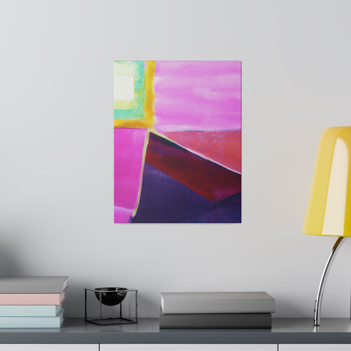 Wall Decor - Giclee Poster Art Print - Pink Purple Red Geometric Pattern