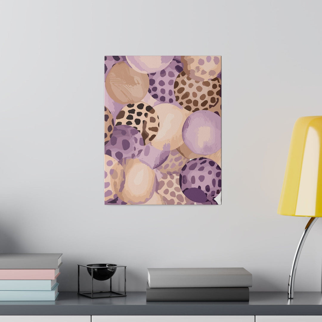 Wall Decor - Giclee Poster Art Print - Purple Lavender and Brown Spotted