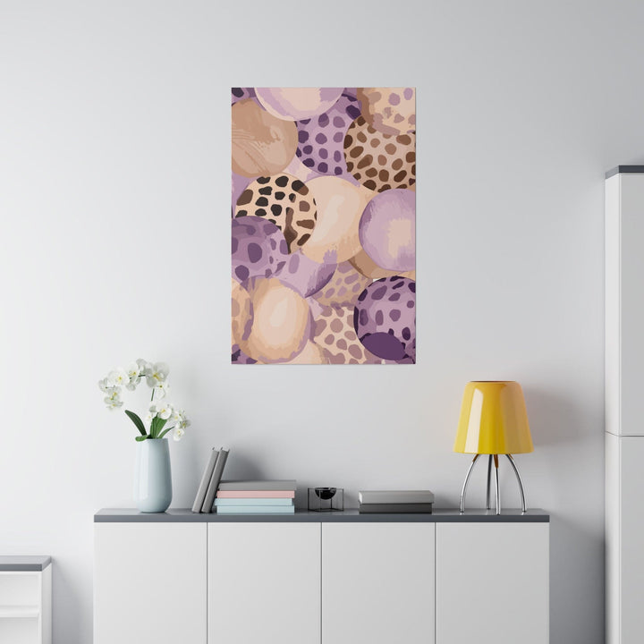 Wall Decor - Giclee Poster Art Print - Purple Lavender and Brown Spotted