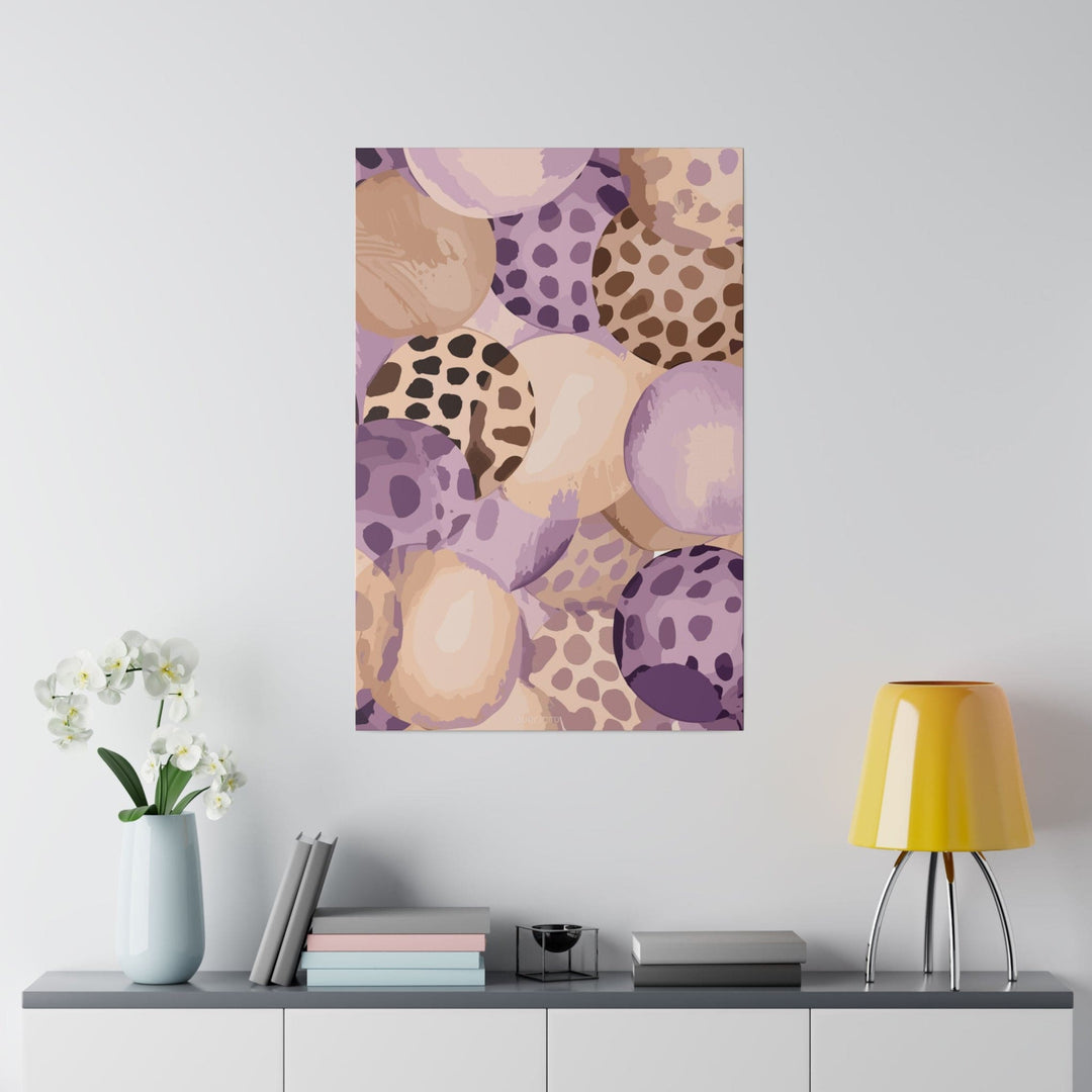 Wall Decor - Giclee Poster Art Print - Purple Lavender and Brown Spotted