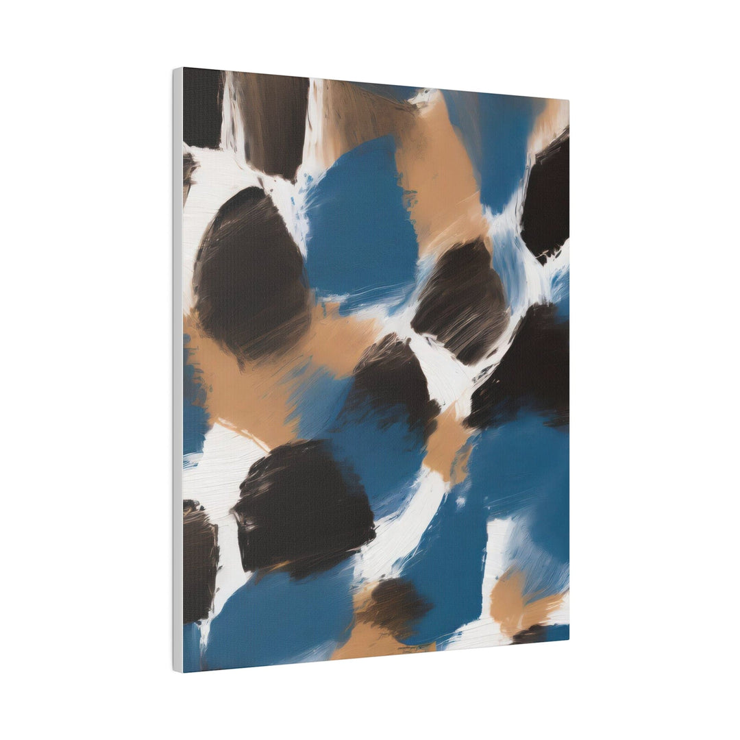 Wall Decor Giclee Fine Art Print - Spotted Rustic Brown Black Blue Abstract