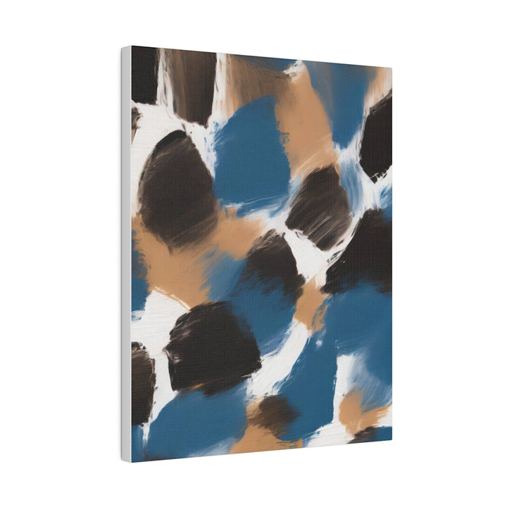 Wall Decor Giclee Fine Art Print - Spotted Rustic Brown Black Blue Abstract