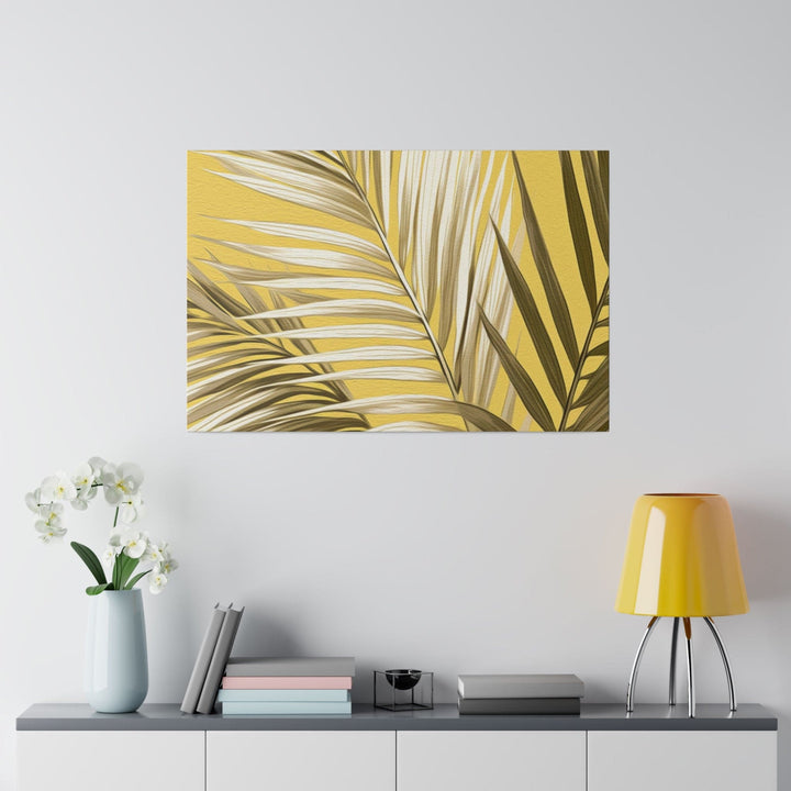 Wall Decor Giclee Fine Art Print - White Brown Palm Leaves - Decorative | Wall