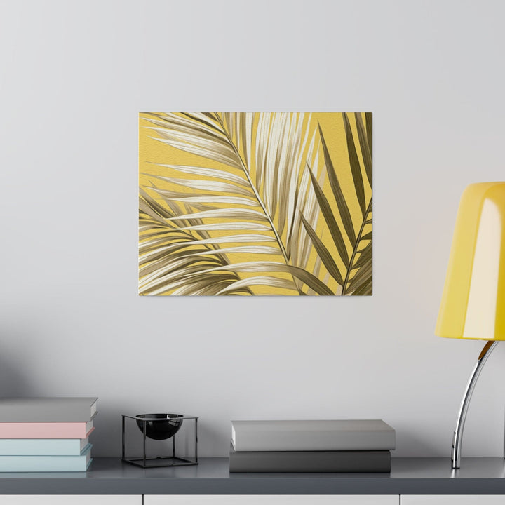 Wall Decor Giclee Fine Art Print - White Brown Palm Leaves - Decorative | Wall