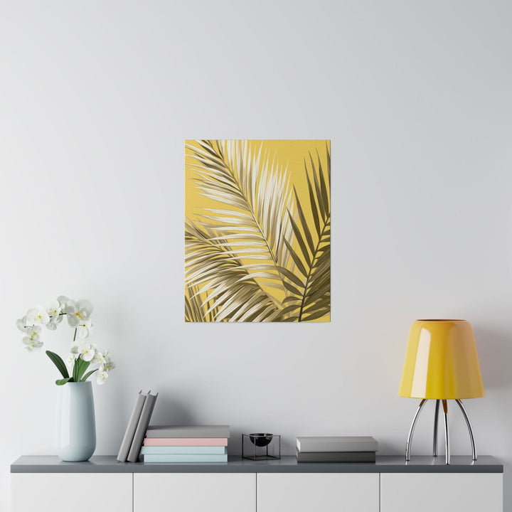 Wall Decor Giclee Fine Art Print - White Brown Palm Leaves - Decorative | Wall