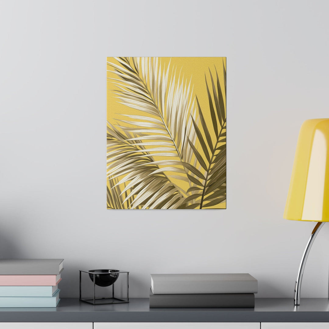 Wall Decor Giclee Fine Art Print - White Brown Palm Leaves - Decorative | Wall