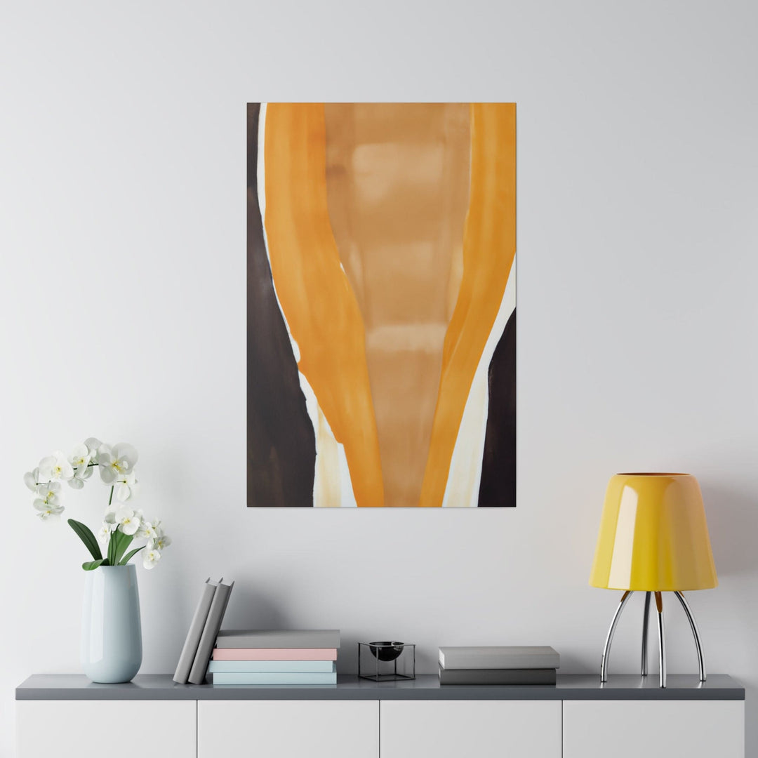 Wall Decor Giclee Fine Art Print - Yellow Brown Abstract Pattern - Decorative