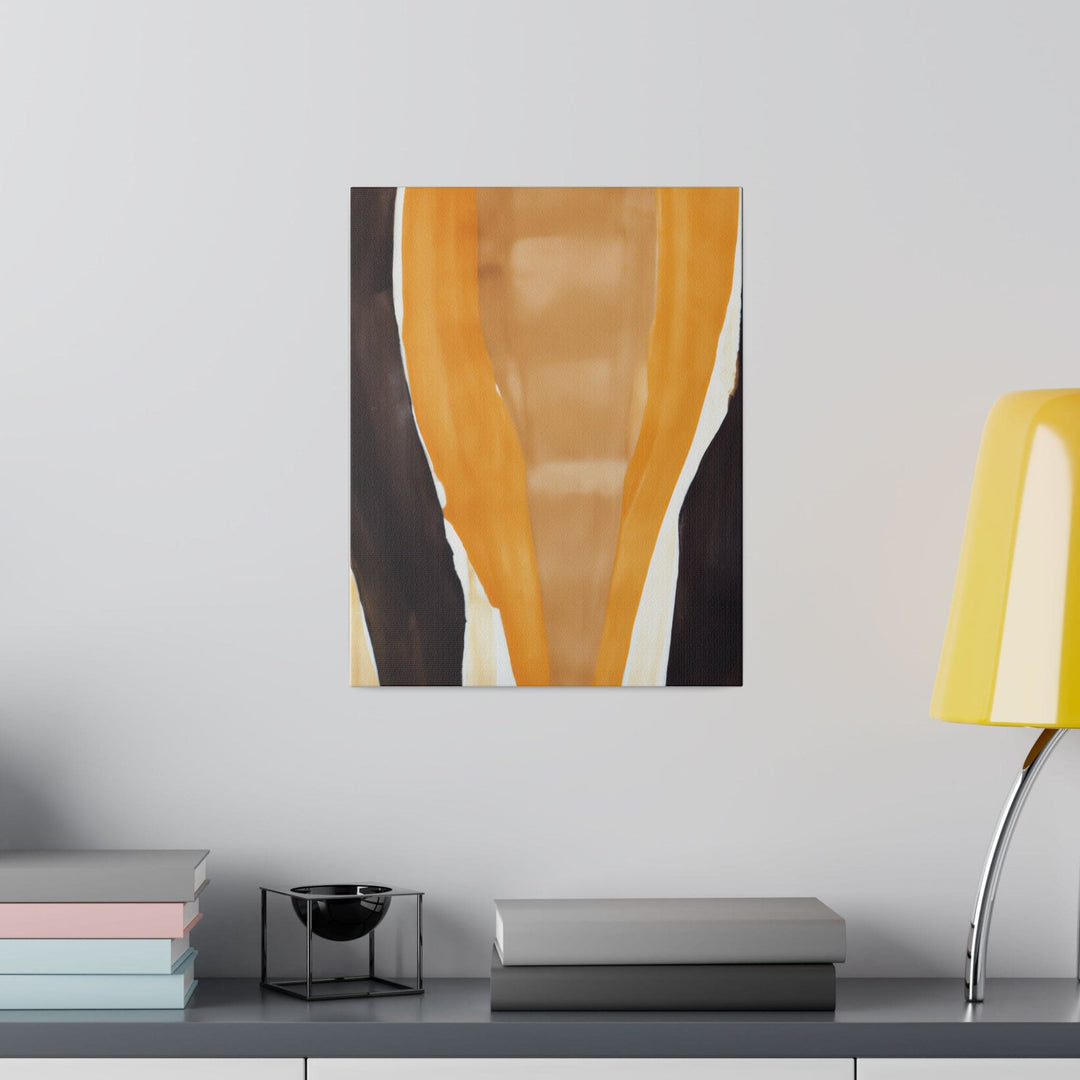 Wall Decor Giclee Fine Art Print - Yellow Brown Abstract Pattern - Decorative