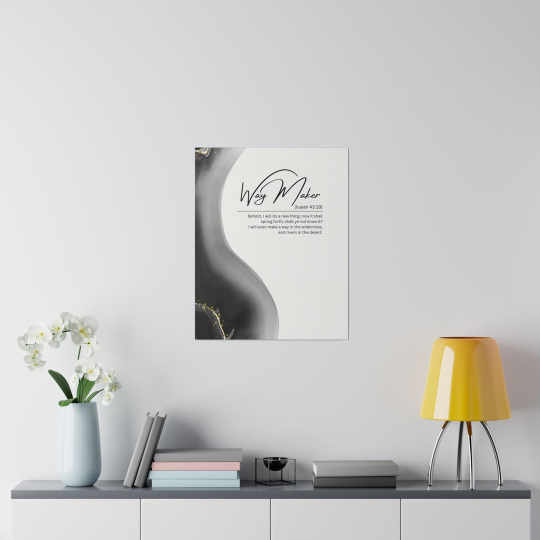 Wall Decor Giclee Fine Art Print - Way Maker Grey Design - Decorative | Wall