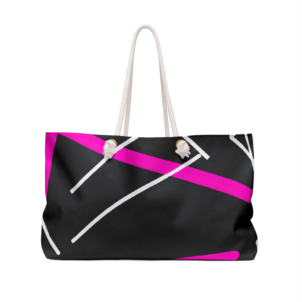 Weekender Tote Bag Black and Pink Pattern - Bags | Tote Bags | Weekender