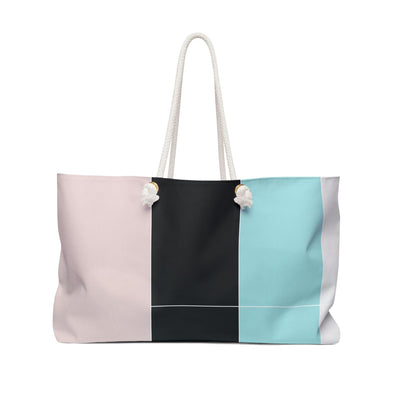 Weekender Tote Bag For Work/school/travel Pastel Colorblock S2 - Bags | Tote