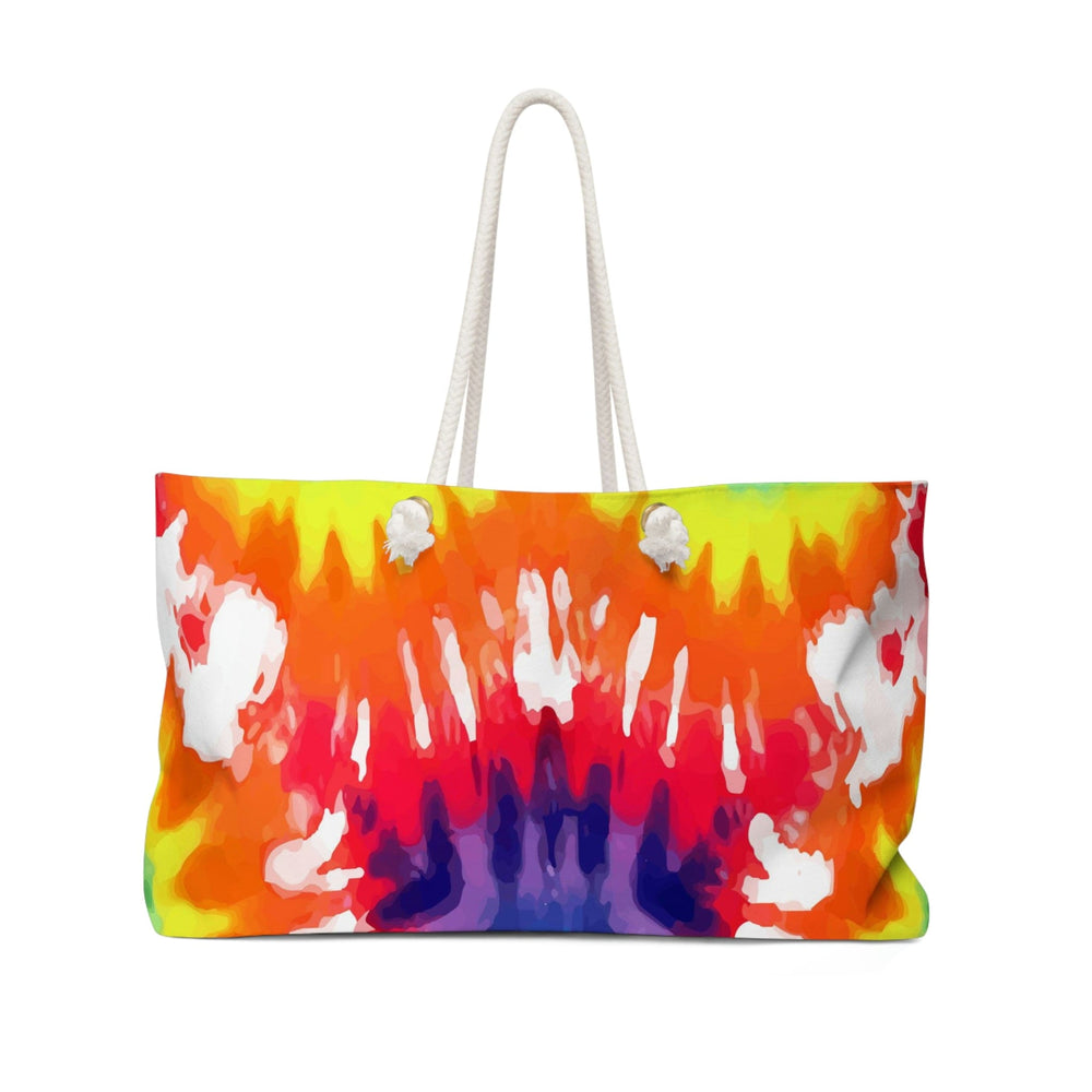 Weekender Tote Bag for Work/school/travel Psychedelic Rainbow Tie Dye - Bags