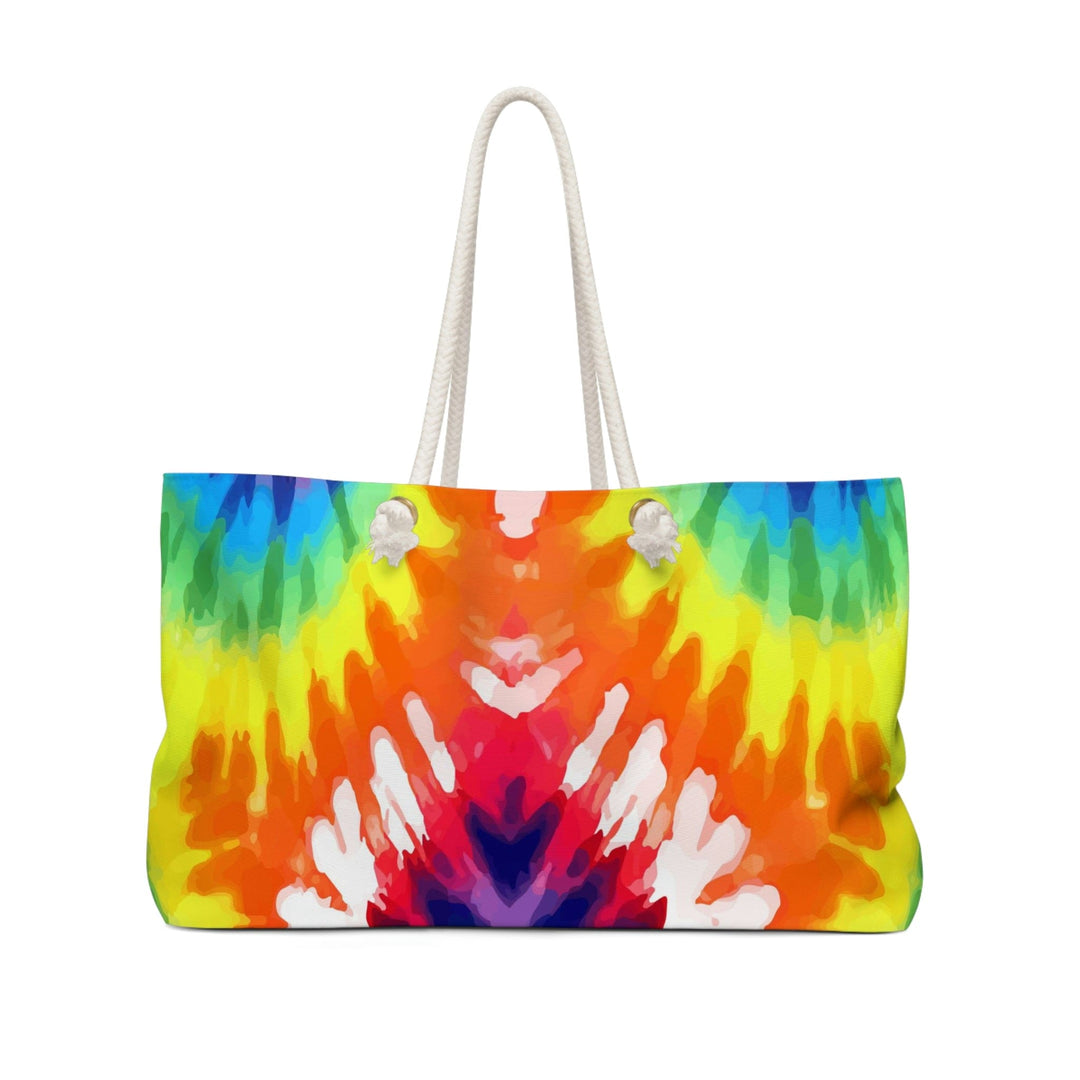 Weekender Tote Bag for Work/school/travel Psychedelic Rainbow Tie Dye - Bags