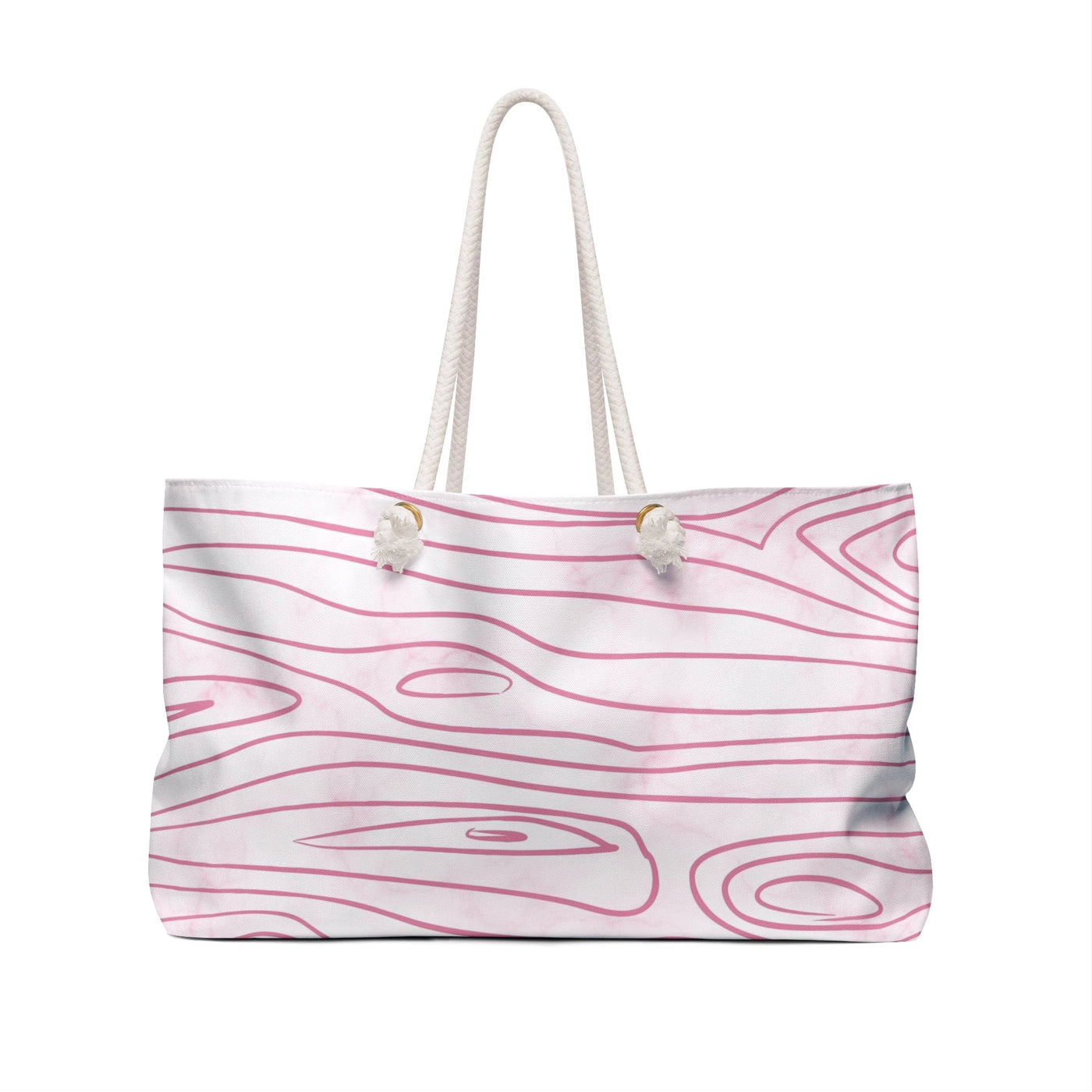 Weekender Tote Bag Pink Line Art Sketch Print - Bags