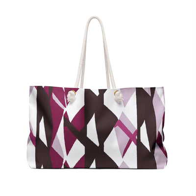 Weekender Tote Bag Pink Mauve Pattern - Bags