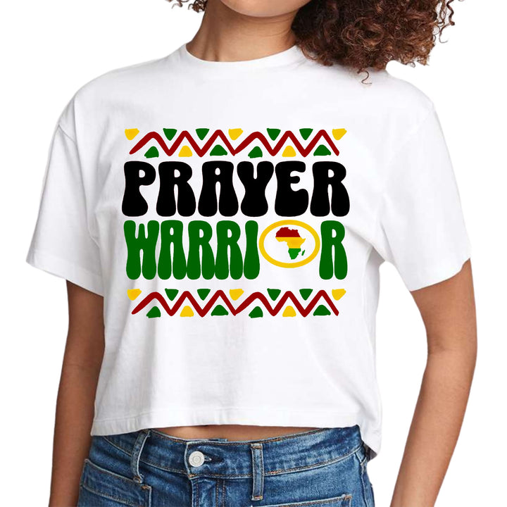 Womens Activewear Prayer Warrior Christian Inspiration Africa Black - Womens