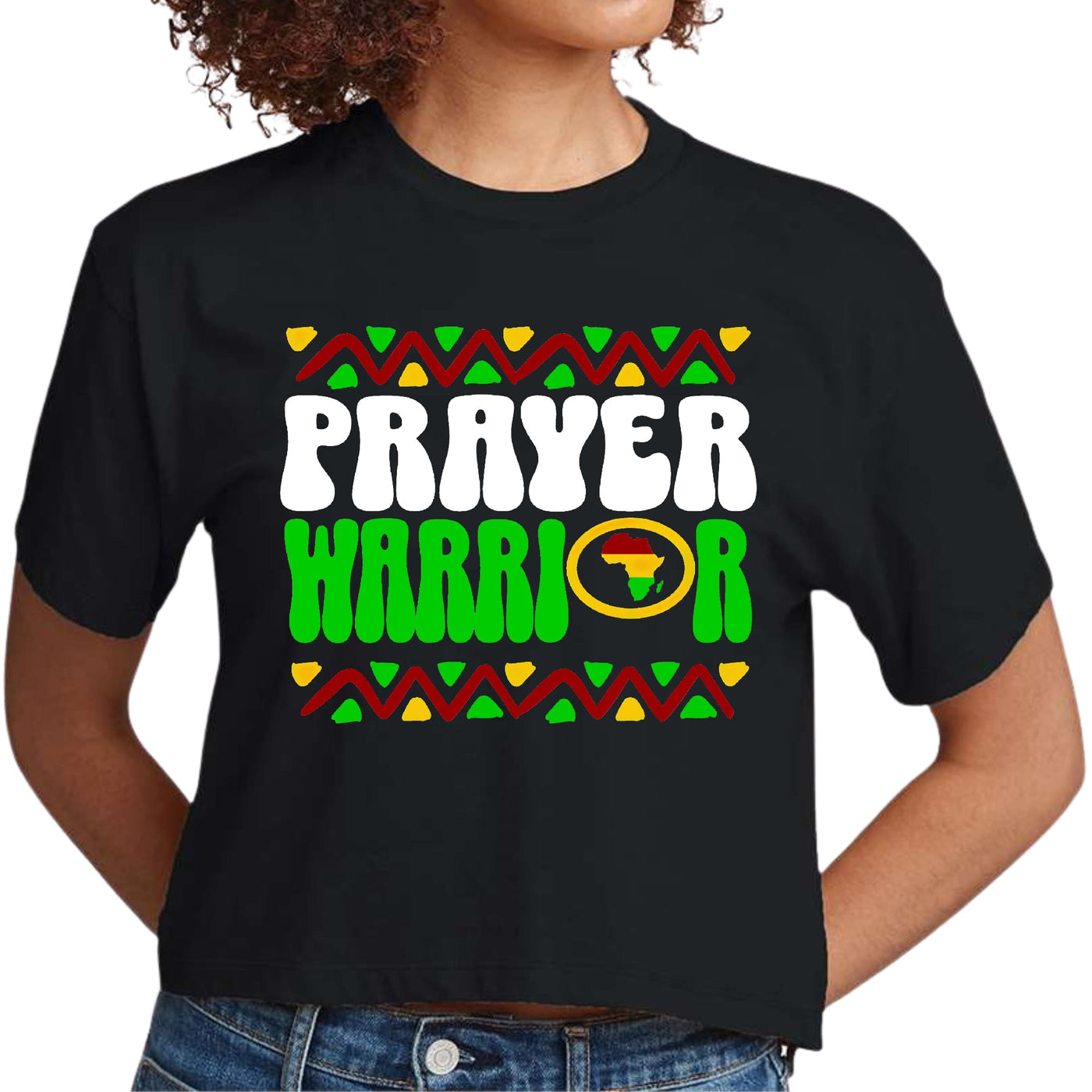 Womens Activewear Prayer Warrior Christian Inspiration Africa - Womens
