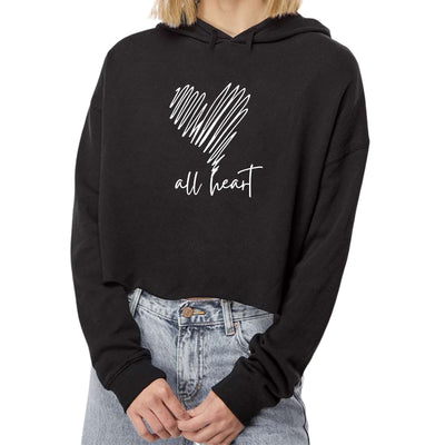 Womens Activewear Say It Soul All Heart White Line Art Print - Womens