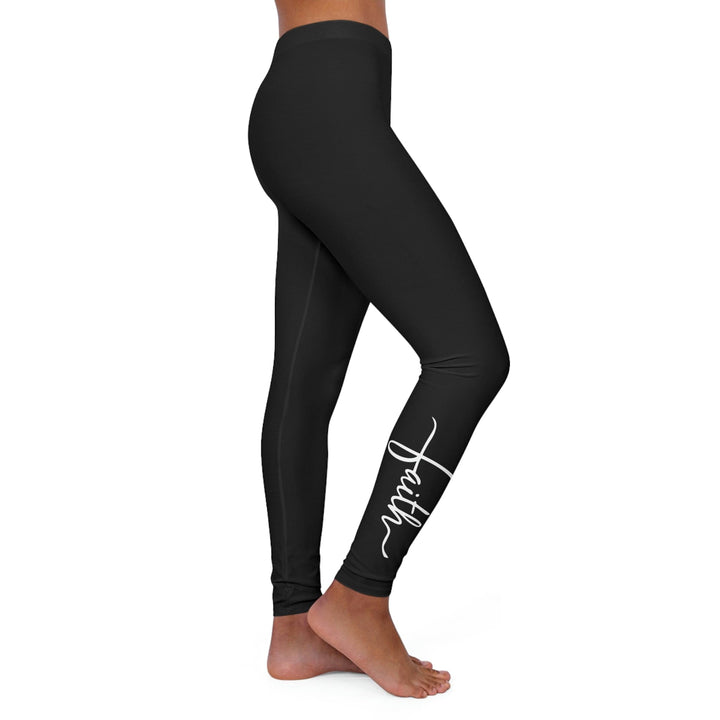 Womens Black Fitness Leggings Faith Christian Inspiration - Womens | Leggings