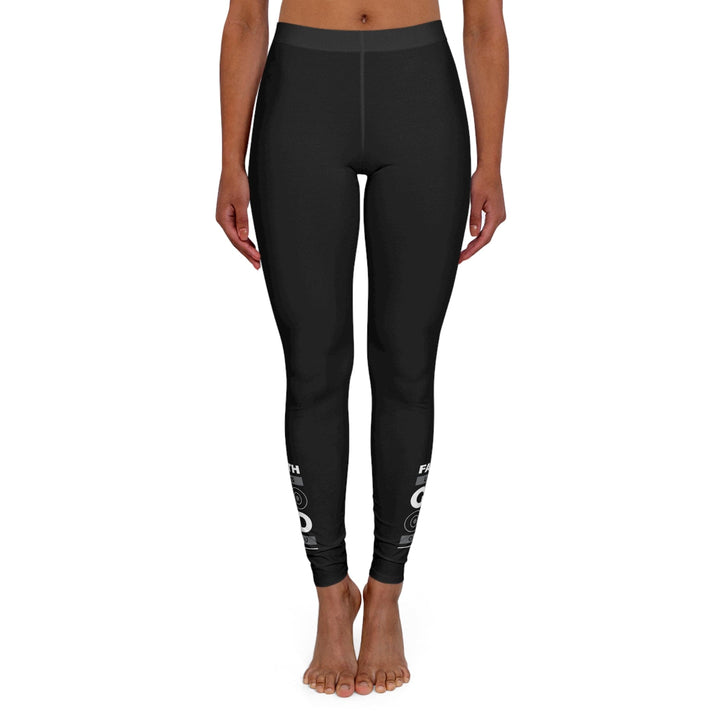 Womens Black Fitness Leggings Faith Looks Good - Womens/Leggings/Black