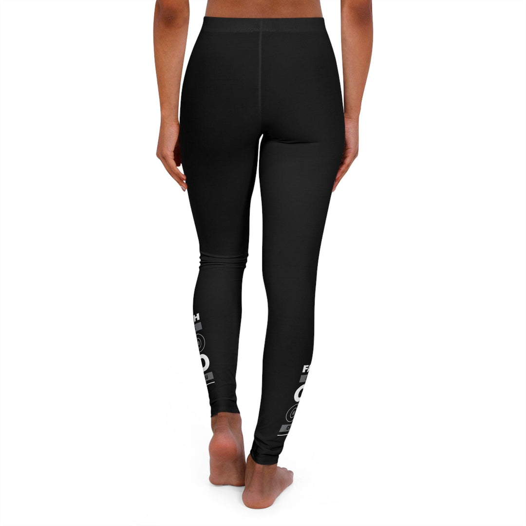 Womens Black Fitness Leggings Faith Looks Good - Womens/Leggings/Black