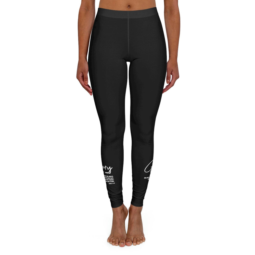 Womens Black Fitness Leggings Glory Christian Inspiration - Womens | Leggings